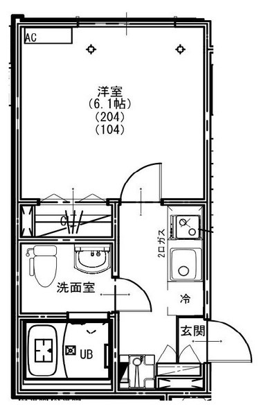 KEIAI RESIDENCE 新柏Ⅲ 204号室 間取り