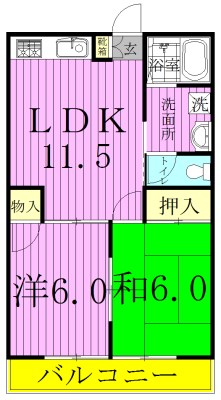 KSコーポ  103号室 間取り