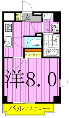 グラン　ジュテ　柏 801号室 間取り