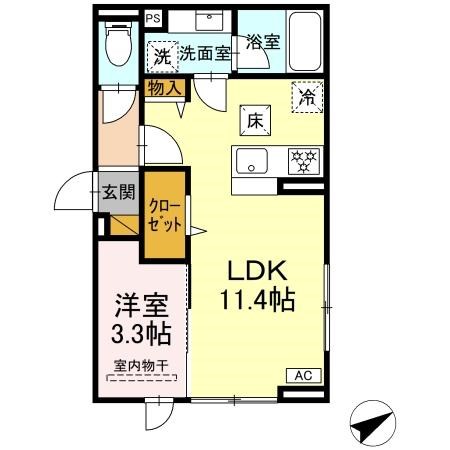 リオ　ポンテ 101号室 間取り