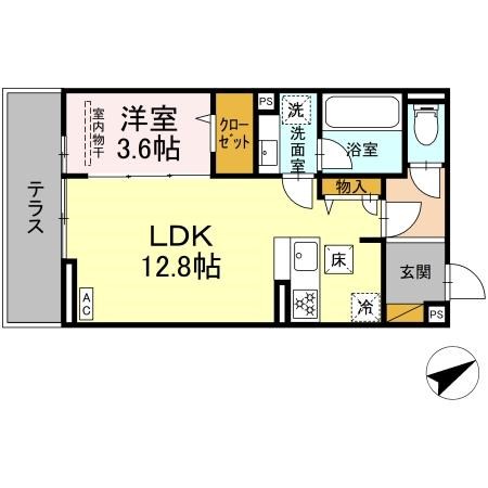 リオ　ポンテ 103号室 間取り