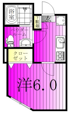 KEIAI RESIDENCE 北柏 201号室 間取り
