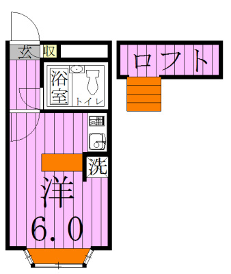 ベルピア六実1-1 間取り