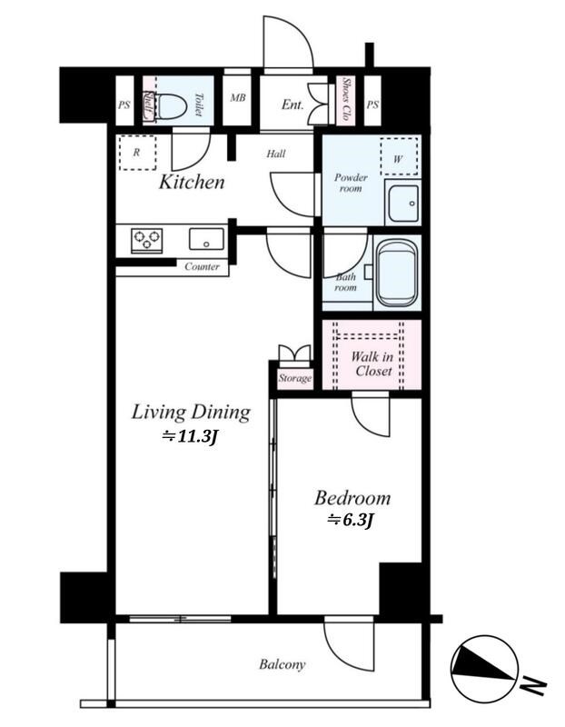 GENOVIA王子神谷skygarden 間取り図
