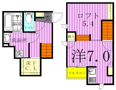 ＣＢ北柏アルバ（Alba） 間取り