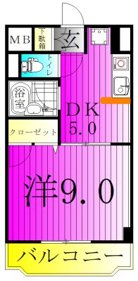 YRレジデンス 603号室 間取り