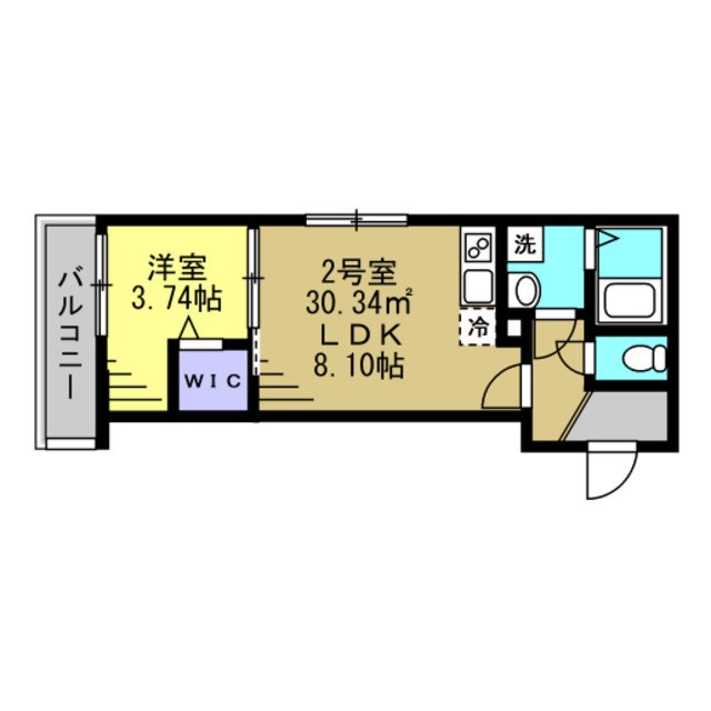 Ajour新松戸03 102号室 間取り