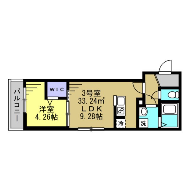 Ajour新松戸03 103号室 間取り