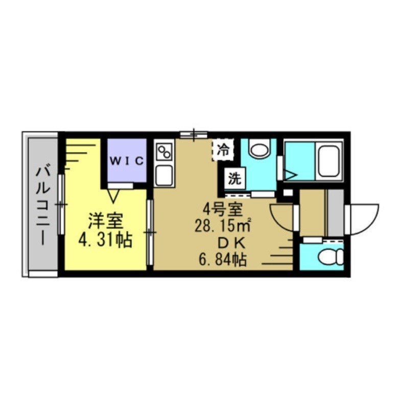 Ajour新松戸03 204号室 間取り