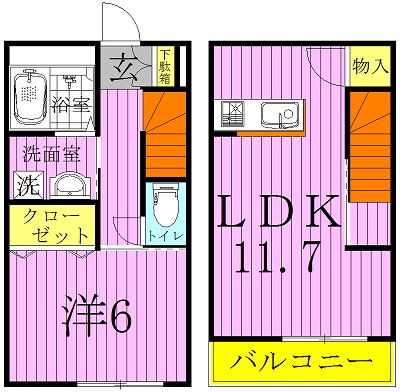 フォレスト柏の葉 101号室 間取り