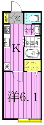 プリマヴェーラ 207号室 間取り