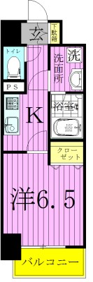 Ｔｏｉｌｅ　ｂｌａｎｃｈｅ（トワルブランシュ） 間取り