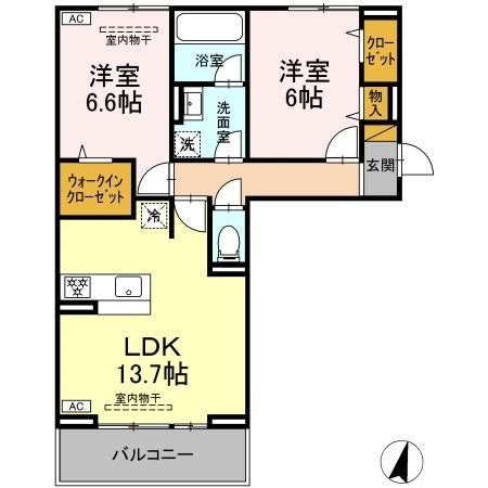 ソレイユ 303号室 間取り