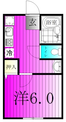 ランス五香  101号室 間取り