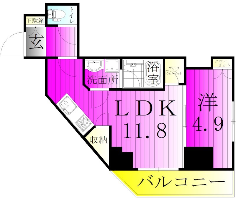 コンフォリア・リヴ千住 間取り図