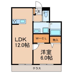 Pluslin Garden～プラスリンガーデン～ 102号室 間取り