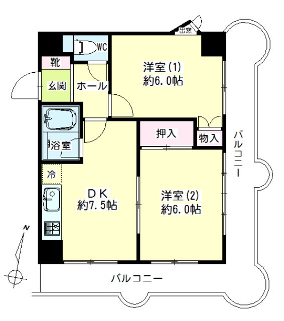 第１２６新井ビル  間取り図