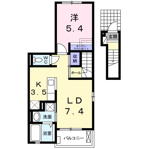 Ｋ・ＳガーデンⅡ 201号室 間取り
