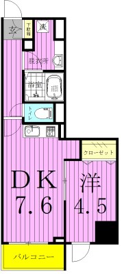 フェリス　コート 1106号室 間取り