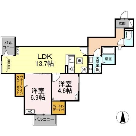 グラナーデ扇Ⅲ 間取り