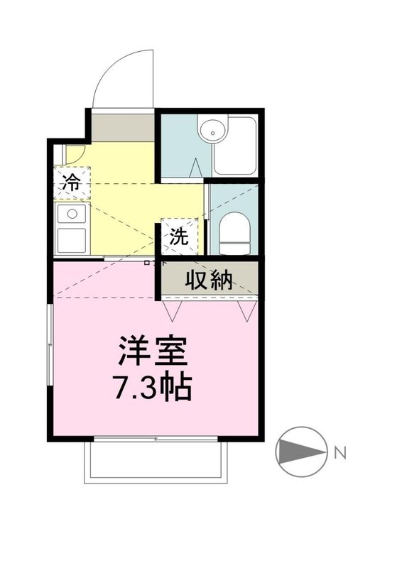 コンフォートビレッジ南流山 201号室 間取り