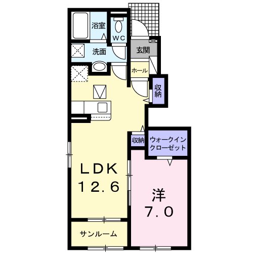 ヴィヴァン・ジュールＢ 間取り