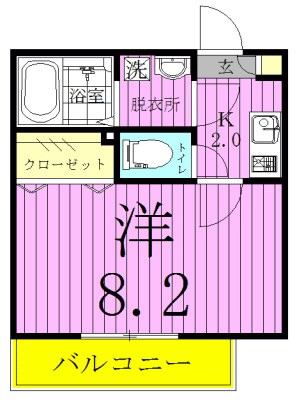 ＡＪ八潮North　Ⅰ 間取り