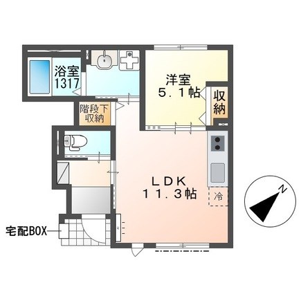 鎌ケ谷市右京塚新築アパート 間取り