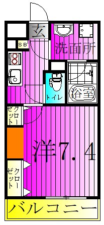 ＬＥＶＩＣＩＡ　ＢＬＤＧ．Ⅲ 202号室 間取り