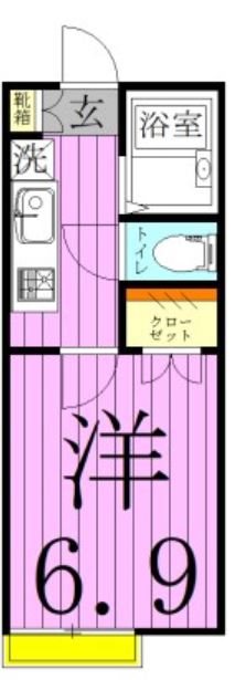 カスカーダ. 103号室 間取り