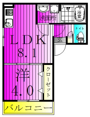AJ新松戸039 間取り
