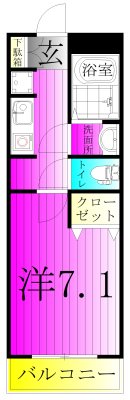 リブレス我孫子 308号室 間取り