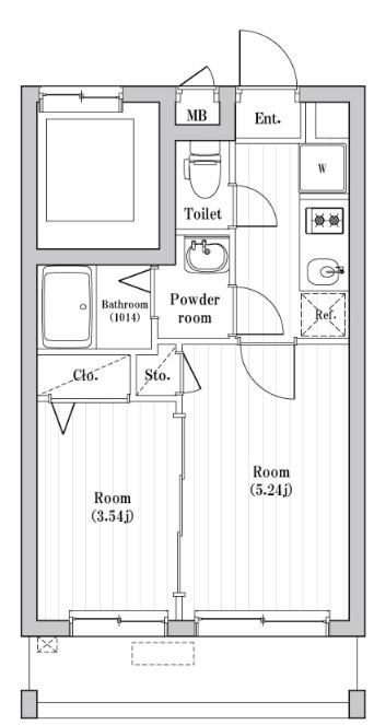 アーバンパーク六町 間取り図