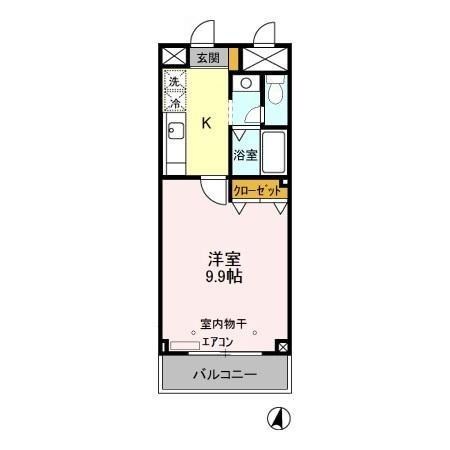 プレシア 402号室 間取り