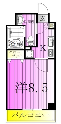 グランカーサお花茶屋 間取り