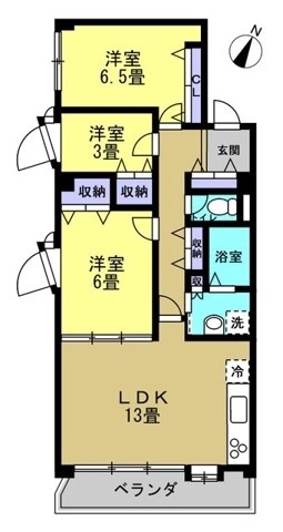 リアライズ柏Ⅱ 201号室 間取り