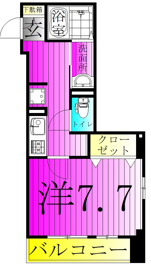 セレーノ.Ｋ 301号室 間取り