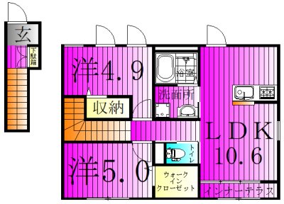 Feluca（フェルカ） 201号室 間取り