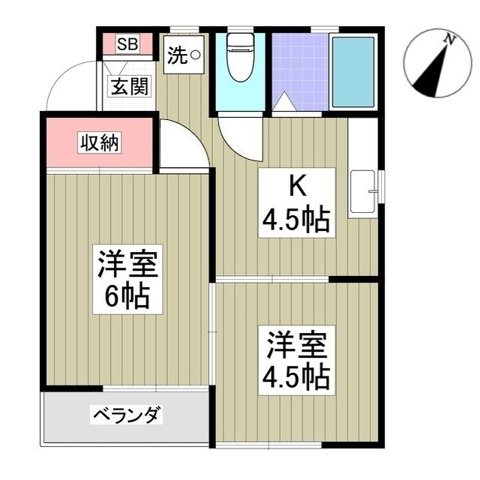 レインボーフラット 間取り