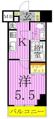ＡＺＥＳＴ北千住  間取り