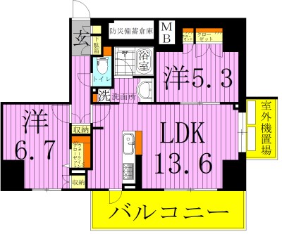 オープンレジデンシア綾瀬 間取り