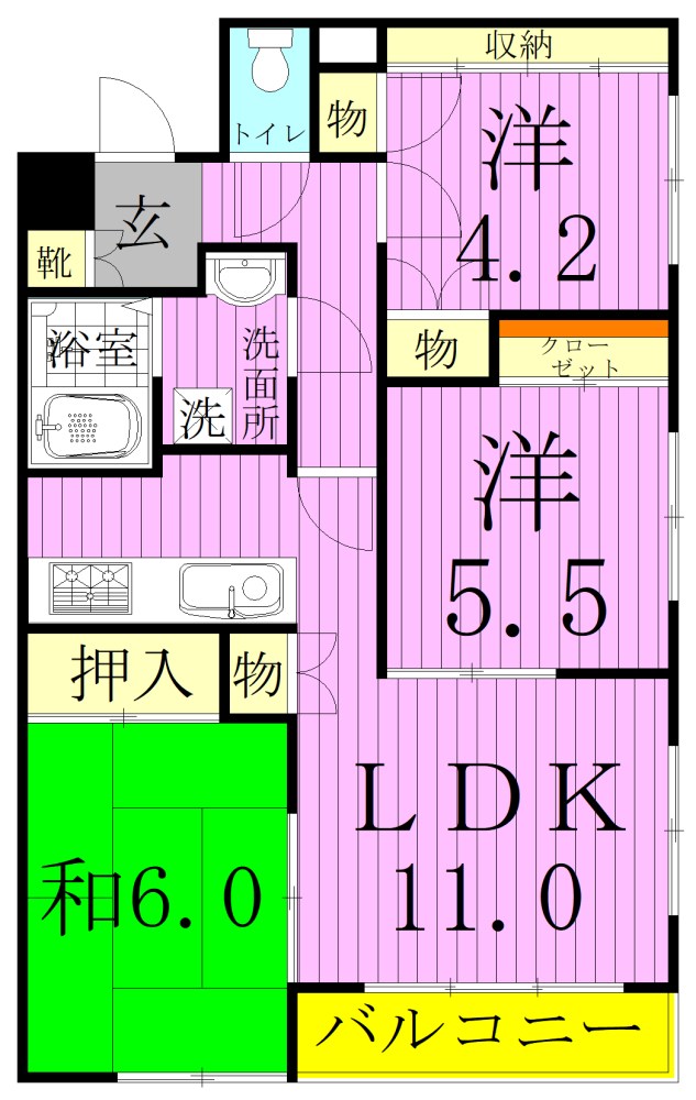 モアグレース竹ノ塚 間取り