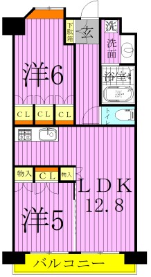 パレステージ青井ナチュラコート 間取り