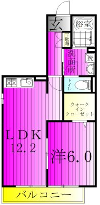 リシアンサス・ガーデンＣ 間取り図