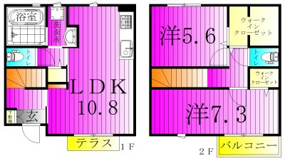 Petites ailes ～プティエール～ 102号室 間取り