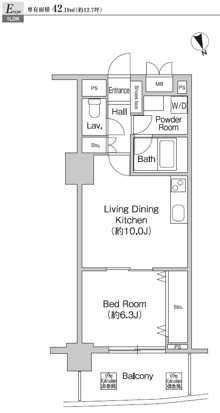 プライムアーバン町屋サウスコート 間取り