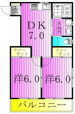コーポラス・オーヌマ 間取り