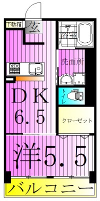 リファレンス愛宕 403号室 間取り
