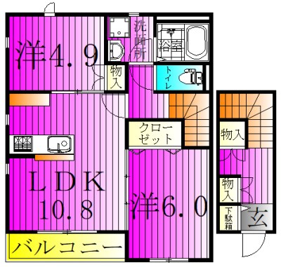 エクメーネセトルＤ 間取り