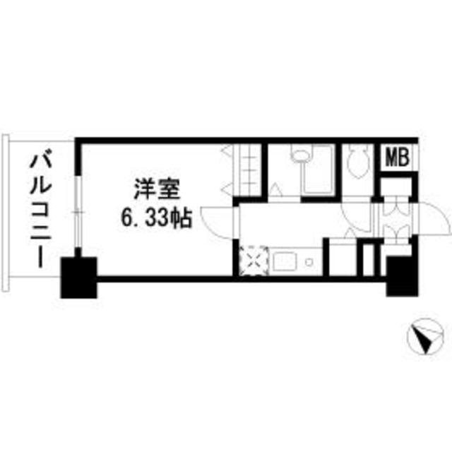 ドエルイン月島 間取り図
